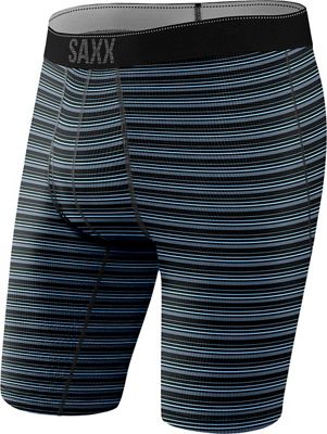 SAXX Quest Long Boxer Brief - Blue Sunrise Stripe - XL, Blue Sunrise Stripe